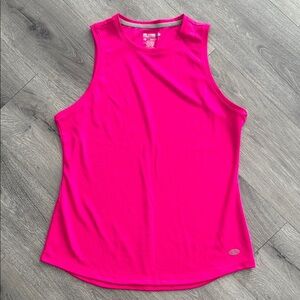 Women's Pink Sleeveless Active Running Tank Top Reel Legends Performance Medium